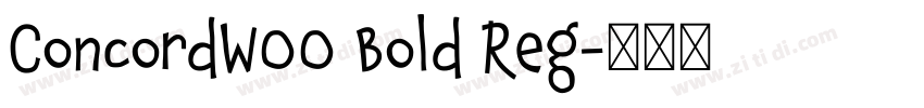 ConcordW00 Bold Reg字体转换